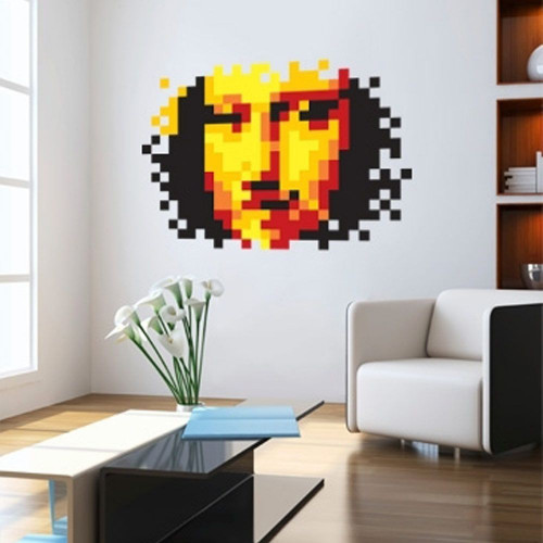 Sticker pixel Mona Lisa