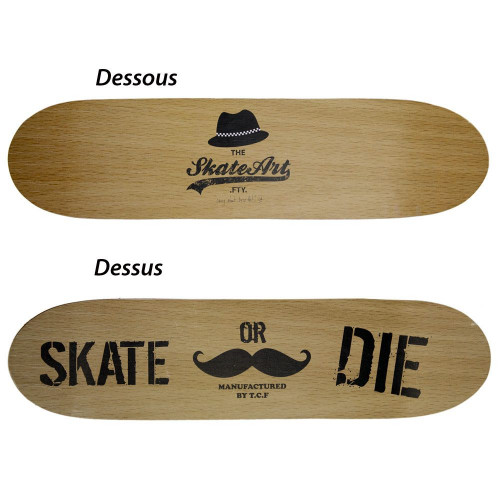 Étagère skateboard moustache XXL