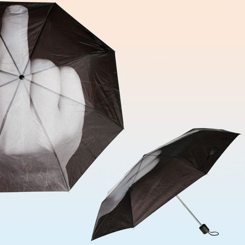 Parapluie doigt d'honneur