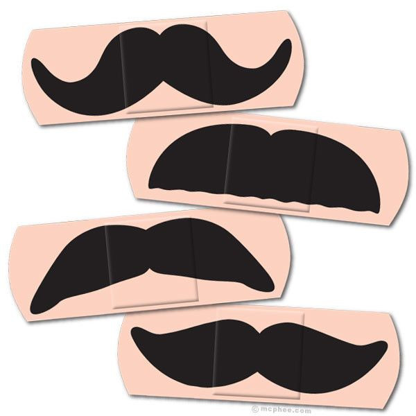 Pansements moustache