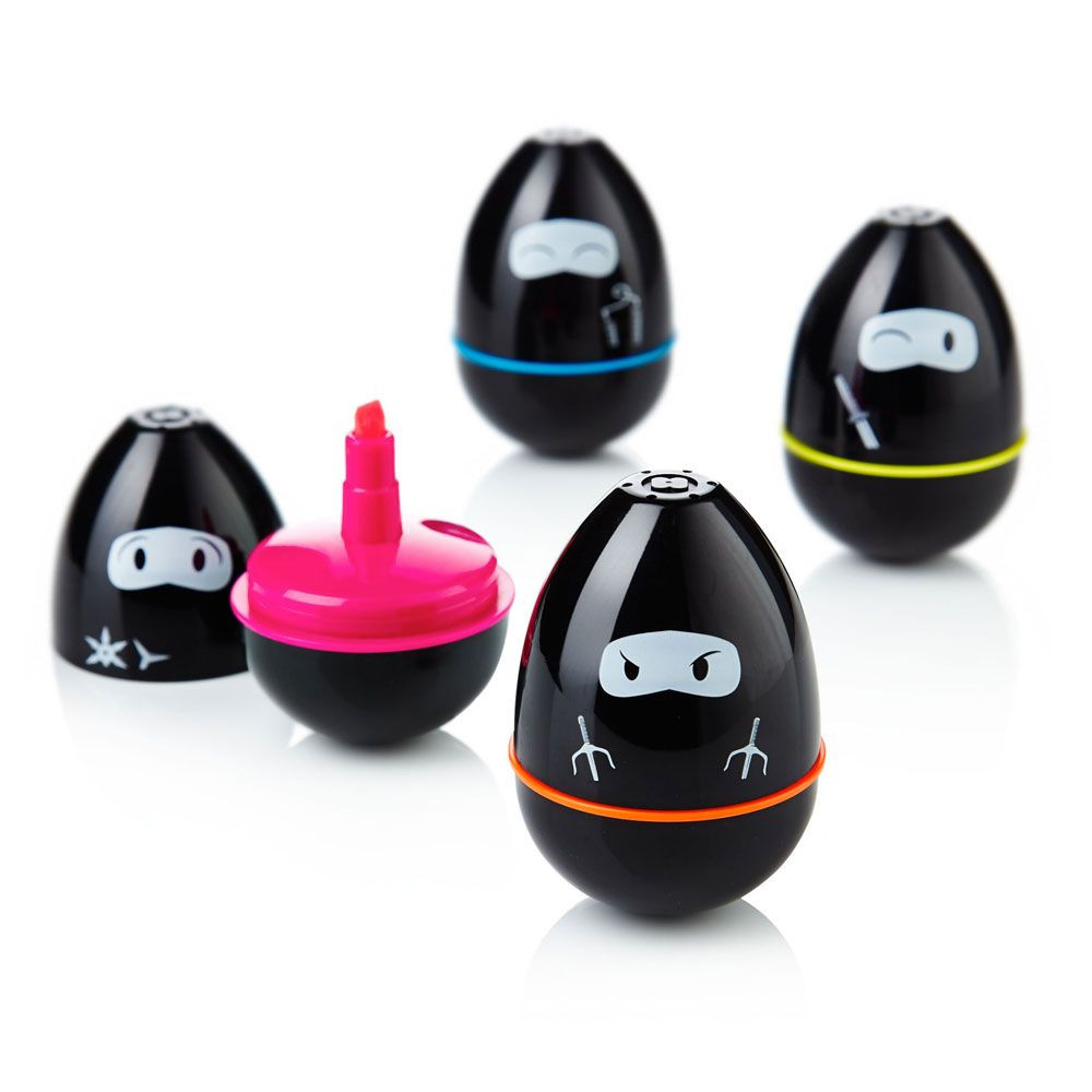 4 surligneurs oeufs Ninjas 4 surligneurs oeufs Ninjas