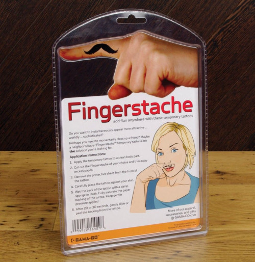 Moustaches de doigt fingerstache