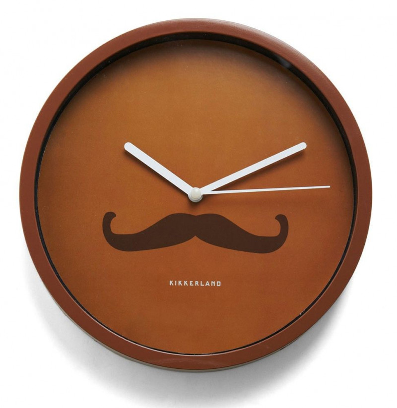 Horloge murale Moustache