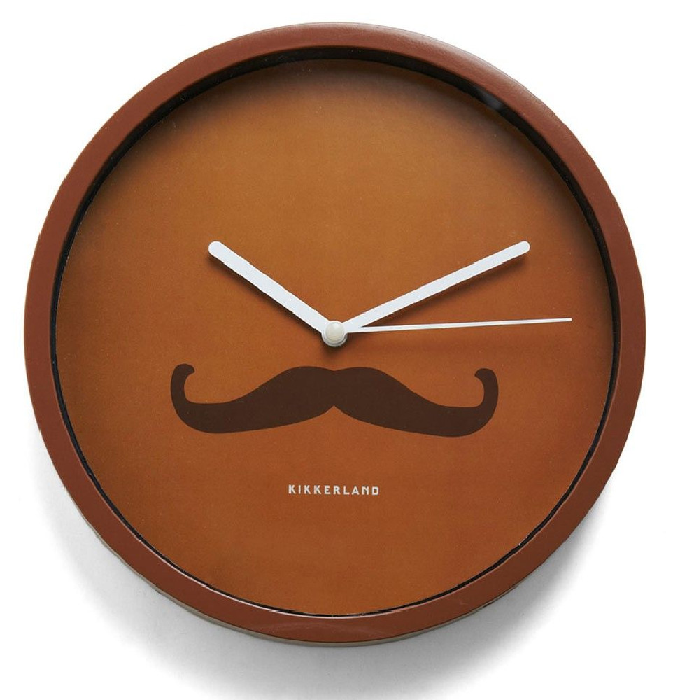 Horloge murale Moustache