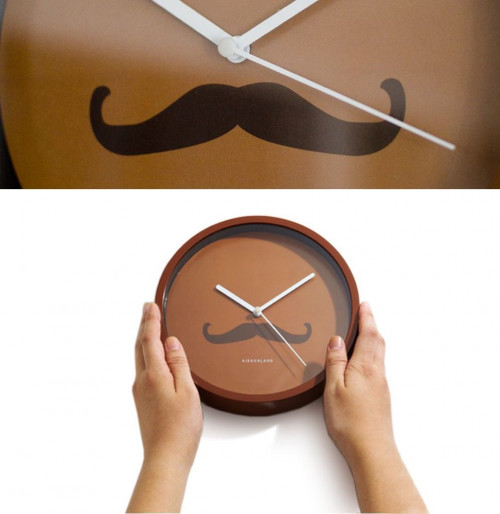 Horloge murale Moustache