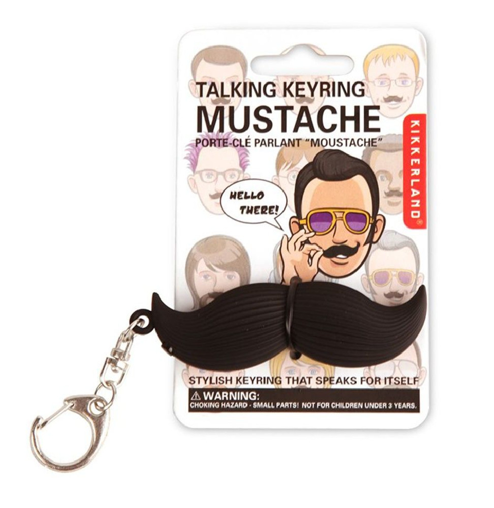 Porte-clés Moustache parlante