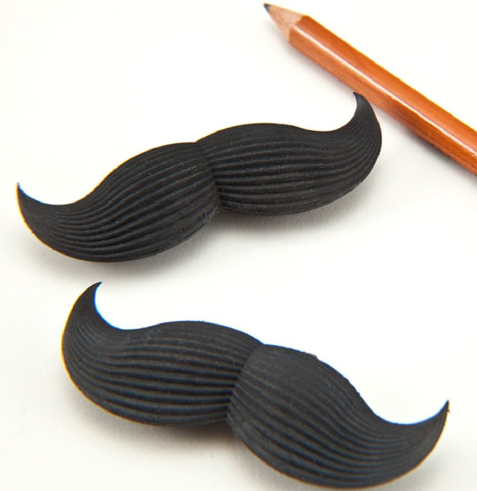 Lot de 2 gommes Moustache