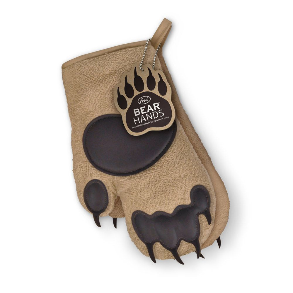 Paire de gants de cuisine pattes d'ours