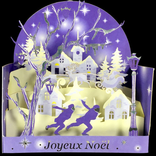 Lot de 2 Cartes 3D Joyeux Noël