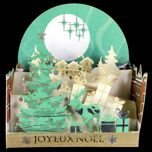 Lot de 2 Cartes 3D Joyeux Noël