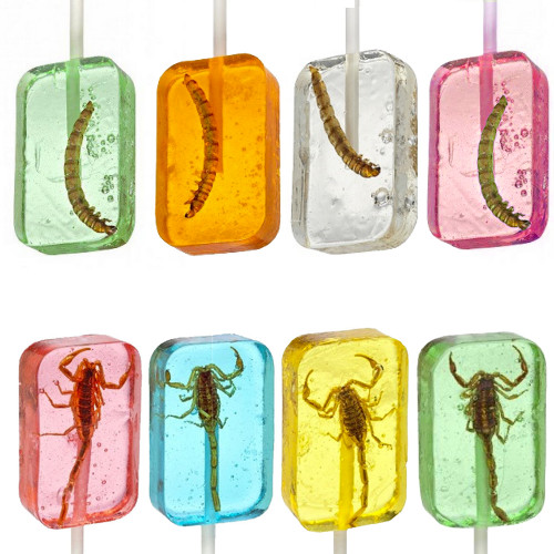 Lot de 2 sucettes insectes