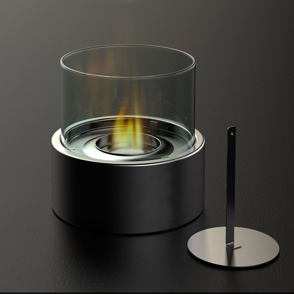 Cheminée de table ronde au bioéthanol