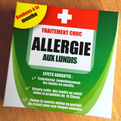 Médicament Allergie aux lundis