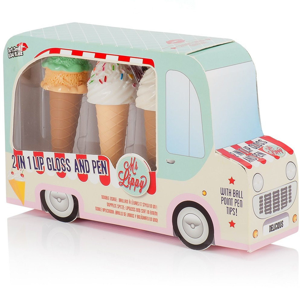 Coffret camion de glaces gloss et stylos