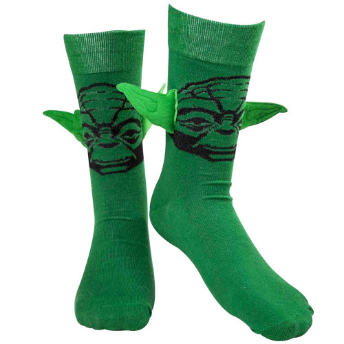 Chaussettes Yoda Star Wars avec oreilles