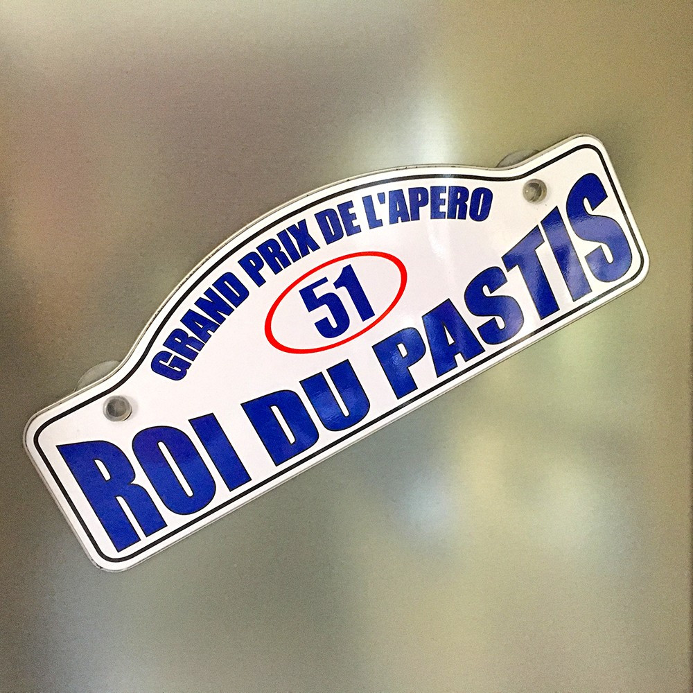 Plaque Rallye Roi du Pastis