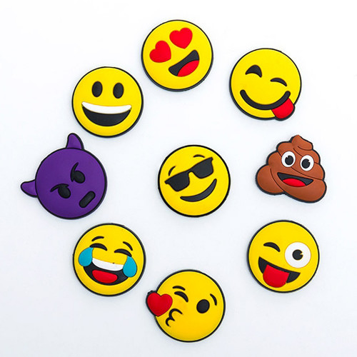 Lot de 9 magnets emoji