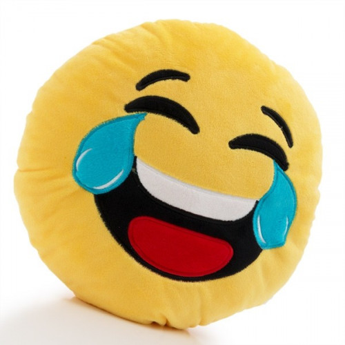 Coussin Emoji Pleurer de rire