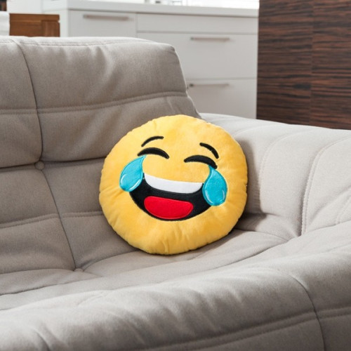 Coussin Emoji Pleurer de rire