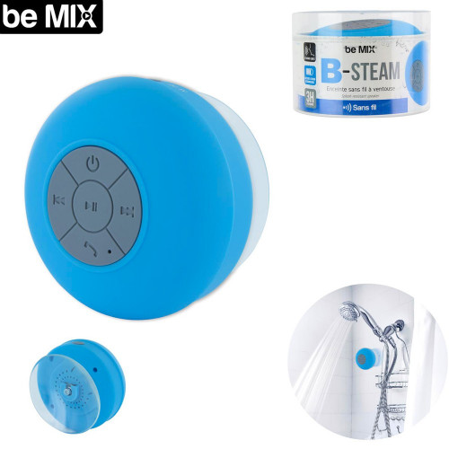 Enceinte de douche bluetooth Bleue