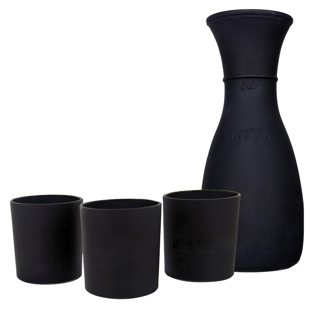 Service carafe et verres en ardoise personnalisable