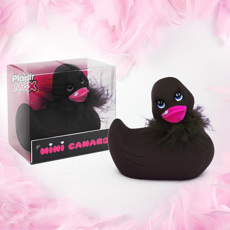 Mini Paris Ducky noir, Mini Canard vibromasseur