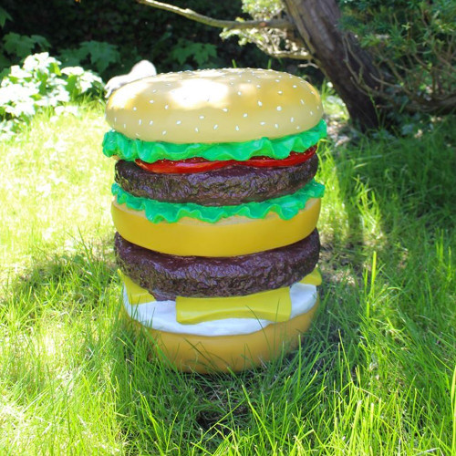 Pouf Hamburger en résine