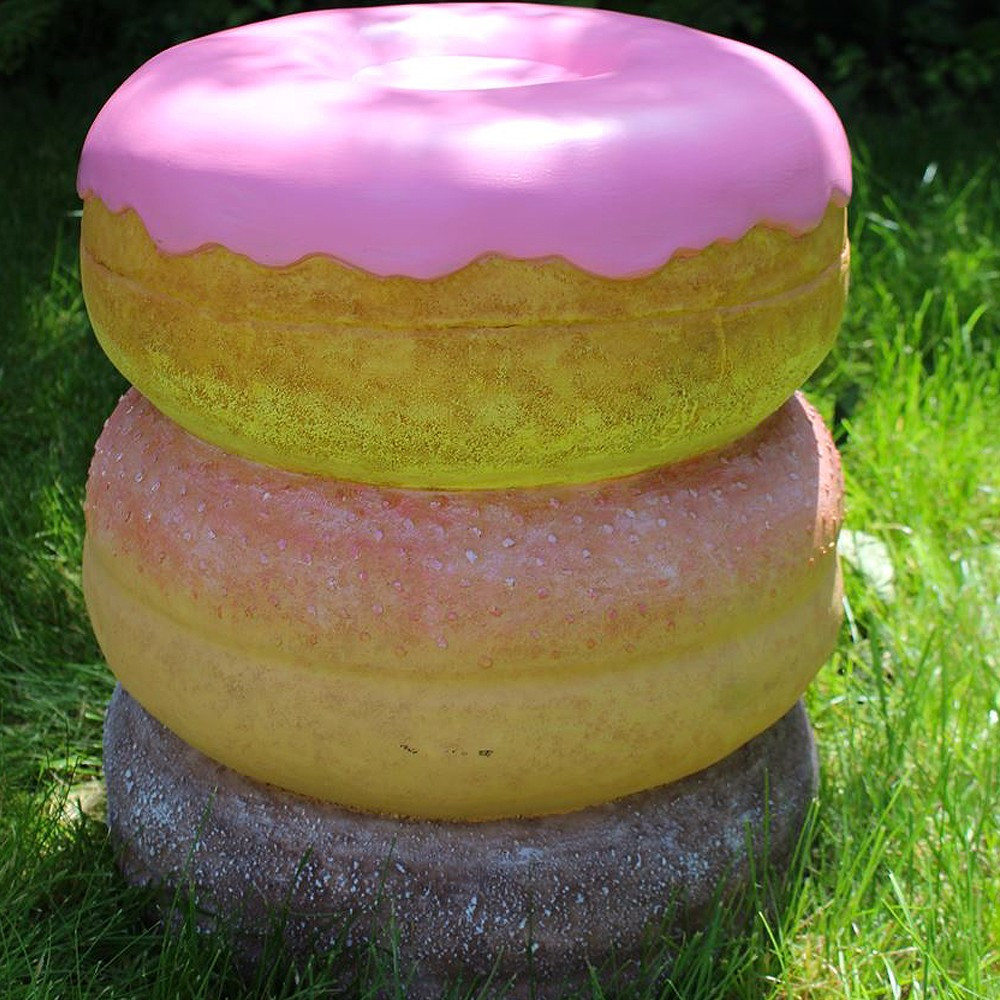 Pouf Donut en résine