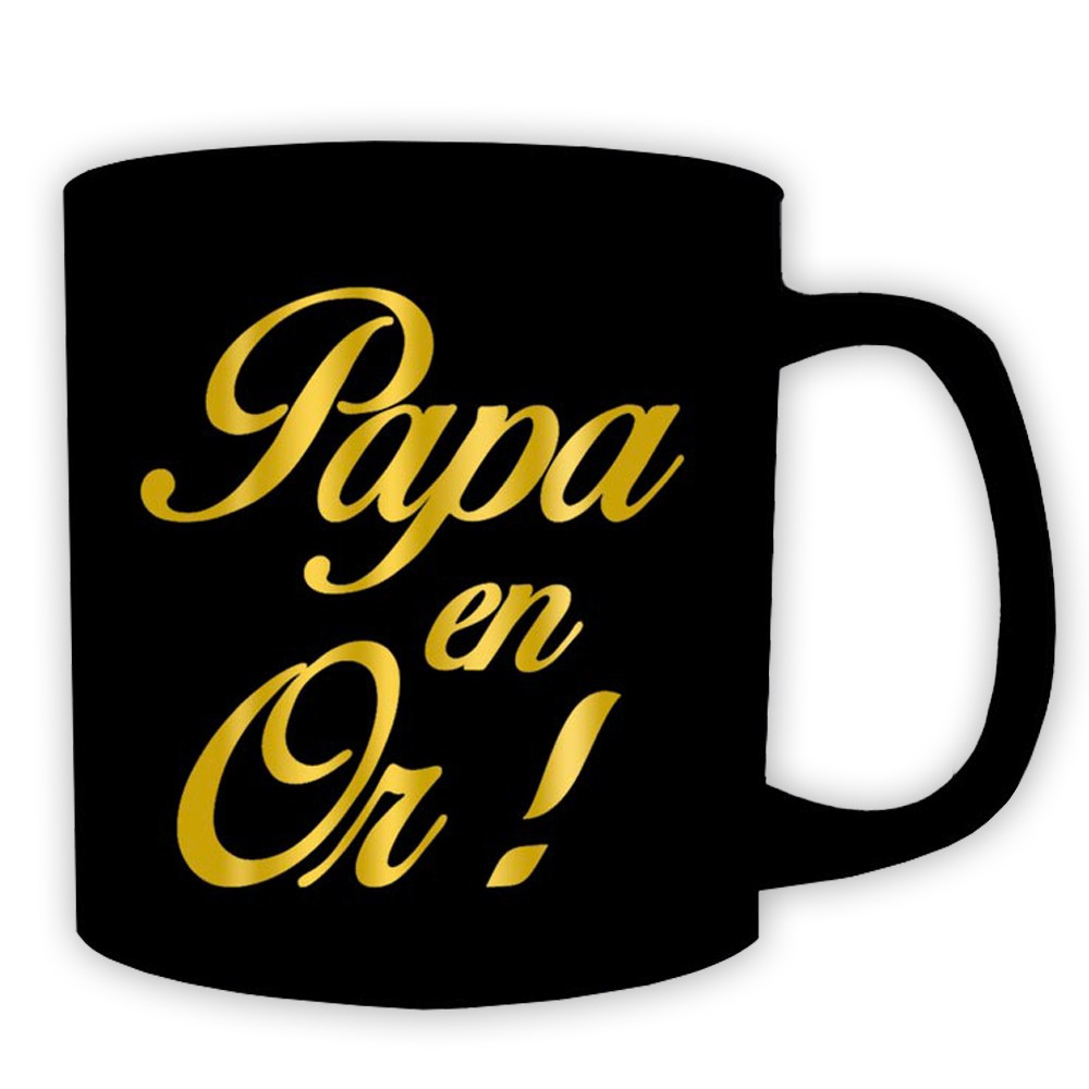 Mug géant Papa en Or