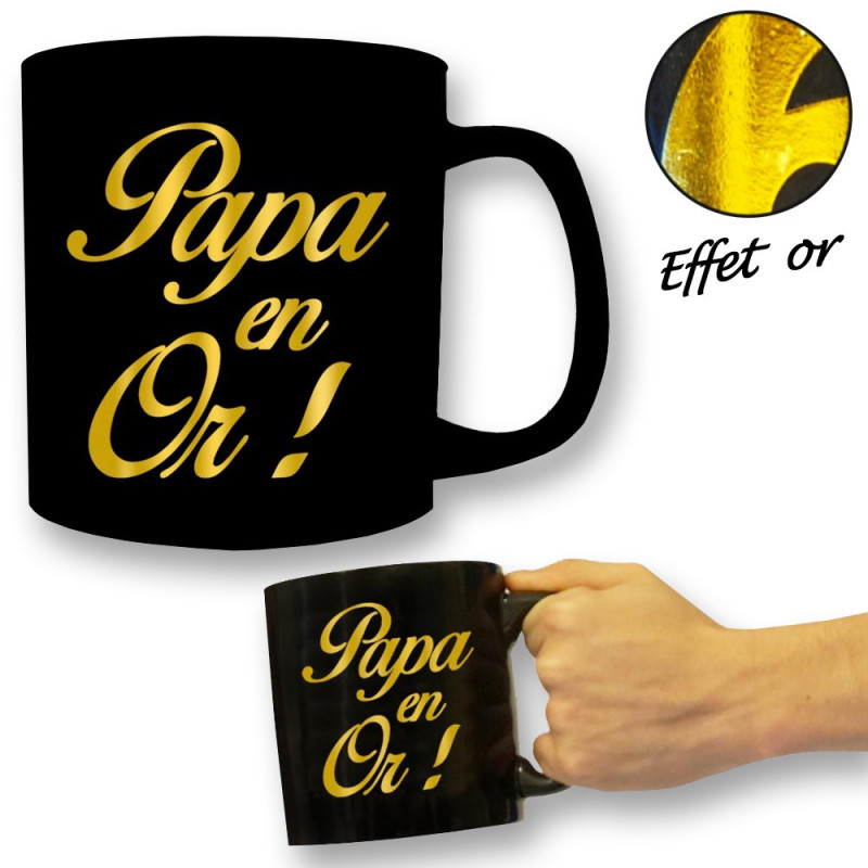 Mug géant Papa en Or