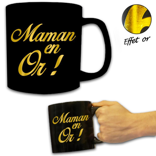 Mug géant Maman en Or