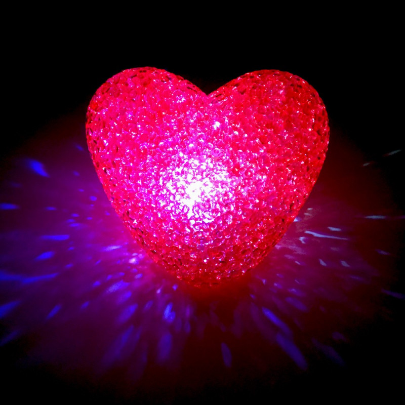 Coeur led couleur changeante