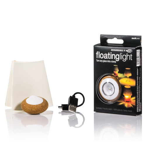 Lampe flottante rechargeable usb avec abat-jour