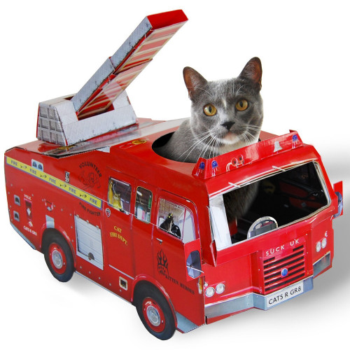 Camion de pompier, Maison de jeu pour chat