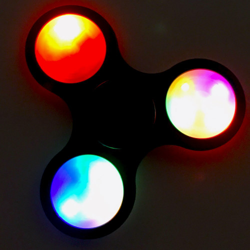 Hand spinner lumineux, gadget anti-stress Led