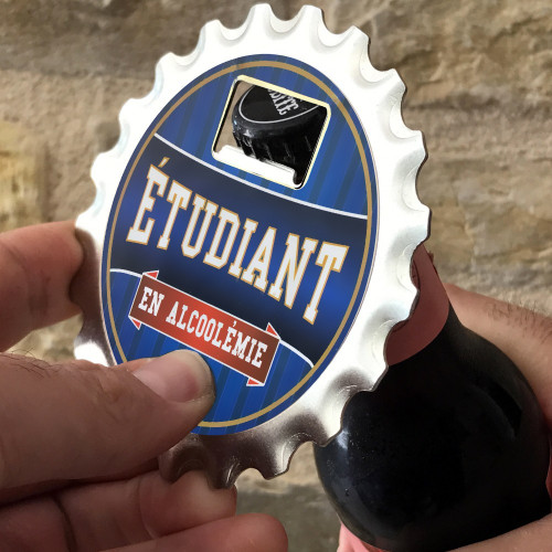 Décapsuleur Magnet Dessous de verre Etudiant