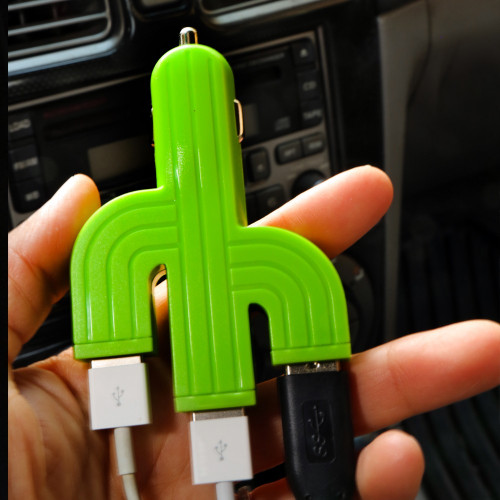 Cactus chargeur voiture 3 ports