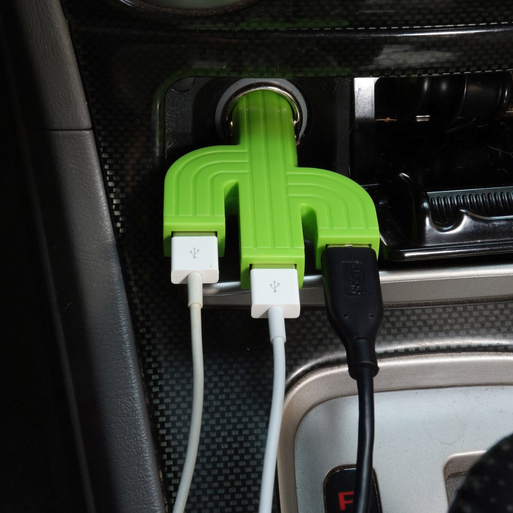 Cactus chargeur voiture 3 ports