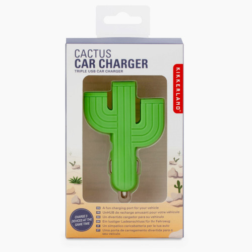 Cactus chargeur voiture 3 ports