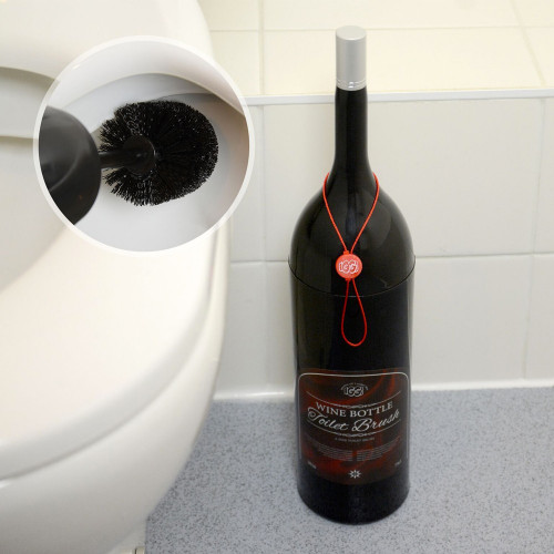 Brosse de toilettes bouteille de vin