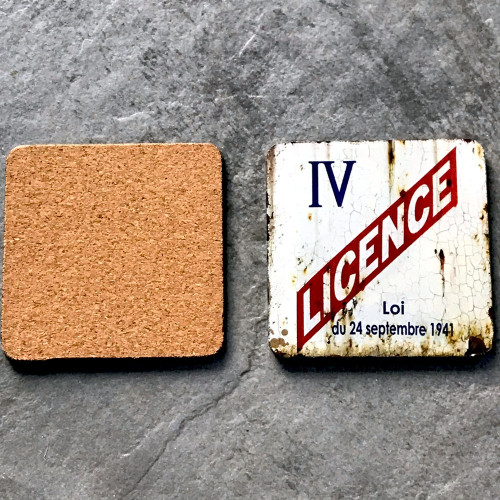 Lot de 6 sous-verres Licence IV