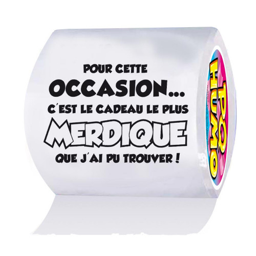 Papier toilette, cadeau merdique