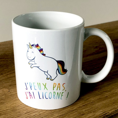 Set 2 mugs Licorne