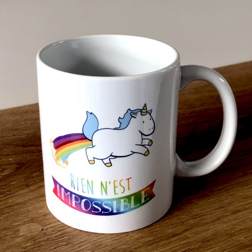 Set 2 mugs Licorne