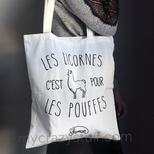 Tote bag Les licornes c'est pour les pouffes