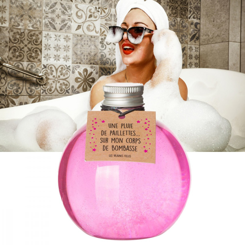 Gel douche paillettes bubble gum