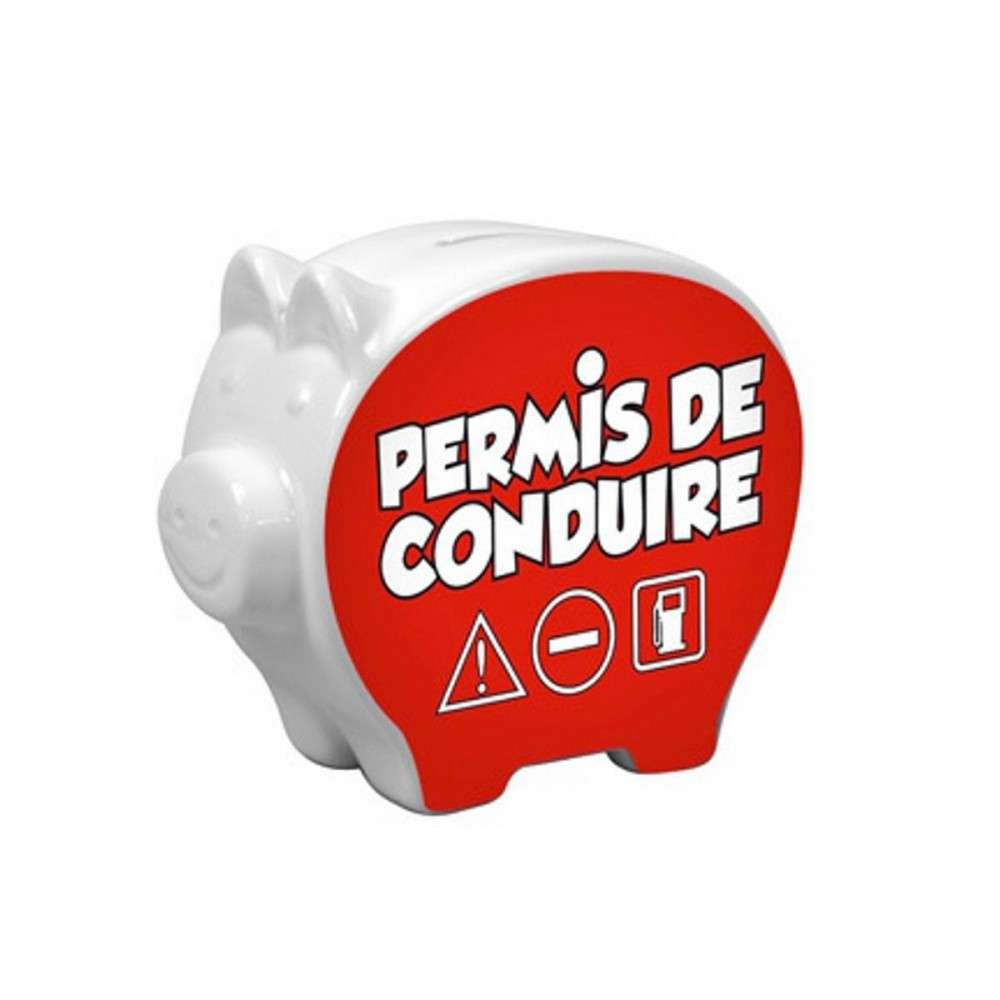 Tirelire cochon Permis de conduire