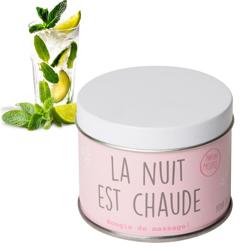 Bougie de massage mojito