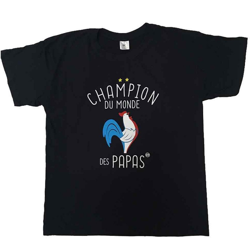 T-shirt humoristique Champion du monde des Papas XL