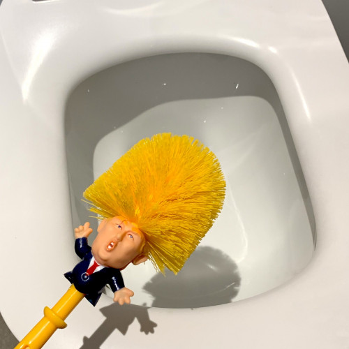 Brosse de toilettes Donald Trump